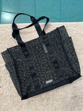 Wildfox Black Grid Mesh Tote Bag NWT